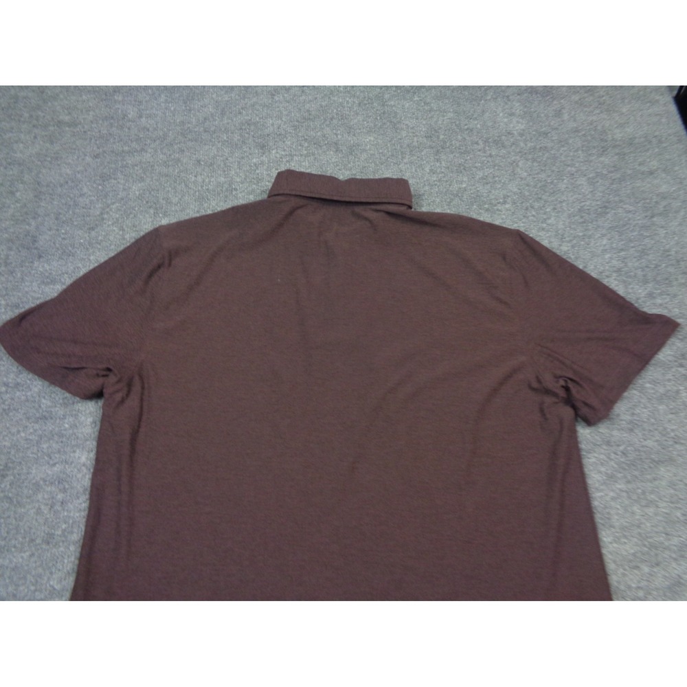 Vuori Polo Shirt Mens L Raisin Strato Tech Short Sleeve Lightweight Performance - Picture 5 of 11